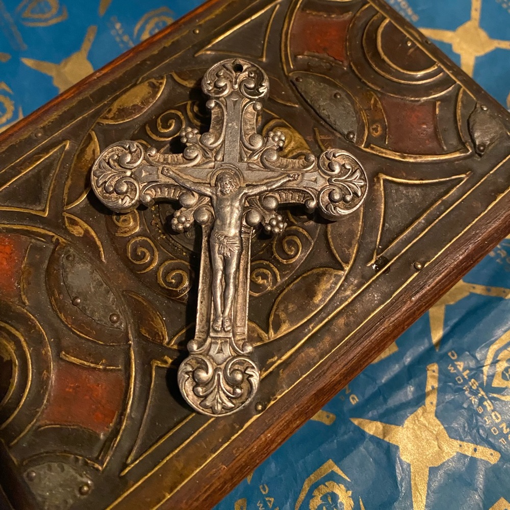 VINTAGE CRUCIFIX CHRIST HOLY CROSS HALLMARKED !! - Picture 3 of 5